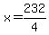 x=232%2F4