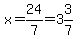 x=24%2F7=3%263%2F7