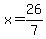 x=26%2F7