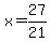x=27%2F21