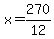 x=270%2F12