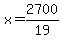 x=2700%2F19