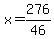 x=276%2F46