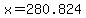 x=280.824