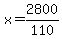 x=2800%2F110