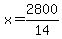 x=2800%2F14