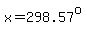 x=298.57%5Eo