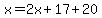 x=2x%2B17%2B20