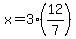 x=3%2812%2F7%29