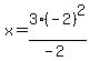 x=3%2A%28-2%29%5E2%2F%28-2%29