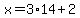 x=3%2A14%2B2