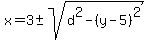 x=3%2B-sqrt%28d%5E2-%28y-5%29%5E2%29