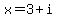 x=3%2Bi