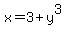 x=3%2By%5E3