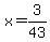 x=3%2F43