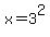 x=3%5E2