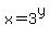 x=3%5Ey