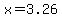 x=3.26
