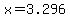 x=3.296