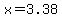 x=3.38