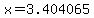 x=3.404065