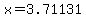 x=3.71131