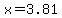 x=3.81