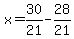 x=30%2F21-28%2F21