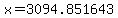 x=3094.851643