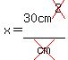 x=30cm%5Ecross%282%29%2Fcross%28cm%29