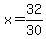 x=32%2F30