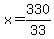 x=330%2F33