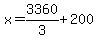 x=3360%2F3%2B200