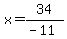 x=34%2F%28-11%29