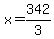 x=342%2F3