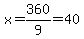 x=360%2F9=40