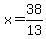 x=38%2F13