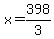 x=398%2F3