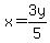 x=3y%2F5