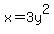x=3y%5E2