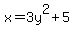 x=3y%5E2%2B5