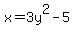 x=3y%5E2-5