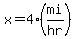 x=4%28mi%2Fhr%29