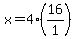 x=4%2A%2816%2F1%29