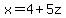 x=4%2B5z