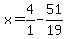 x=4%2F1-51%2F19