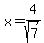 x=4%2Fsqrt%287%29