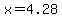 x=4.28