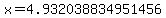x=4.932038834951456