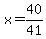 x=40%2F41
